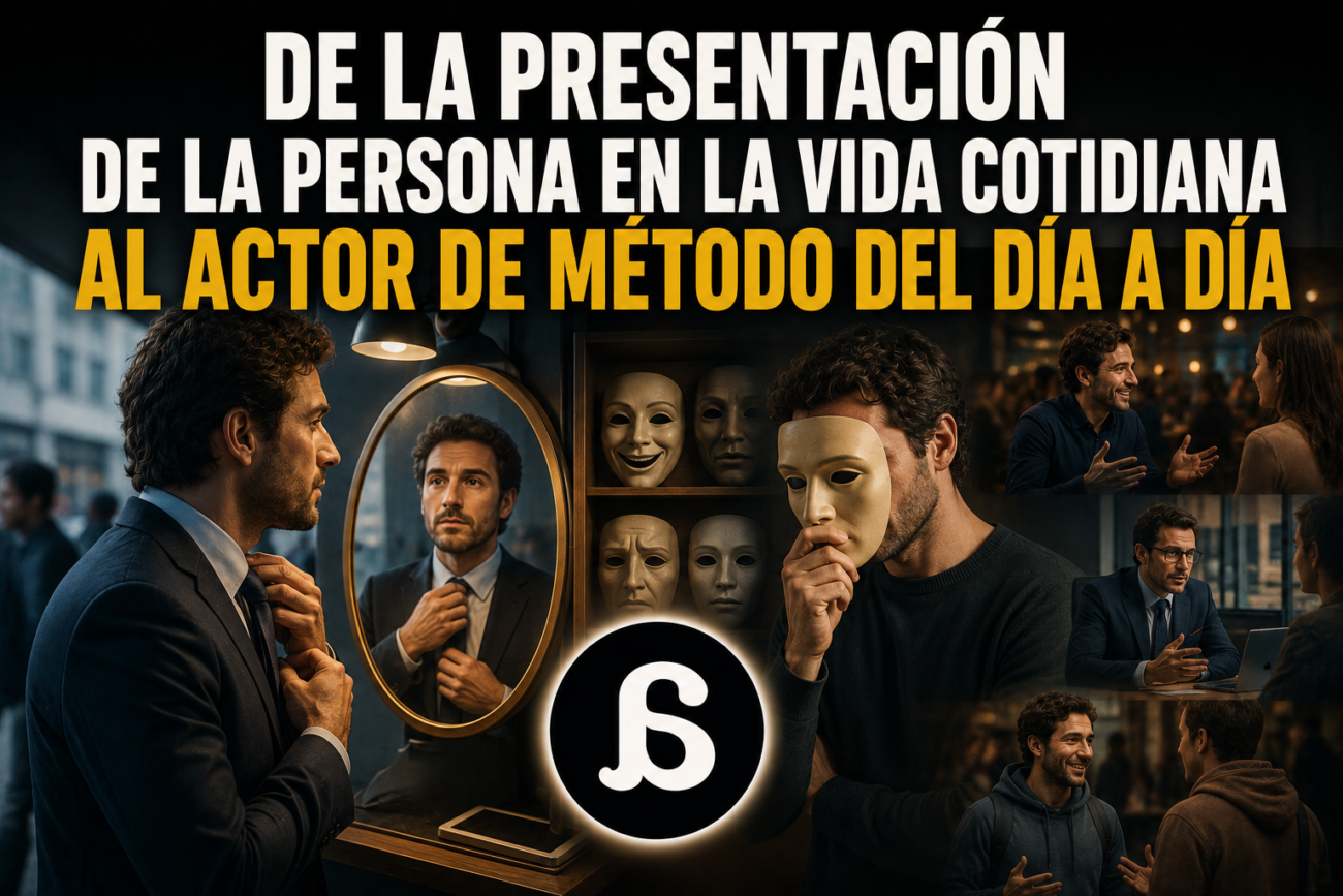 De “La presentación de la persona en la vida cotidiana” al actor de método del día a día 1 La presentacion de la persona en la vida cotidiana