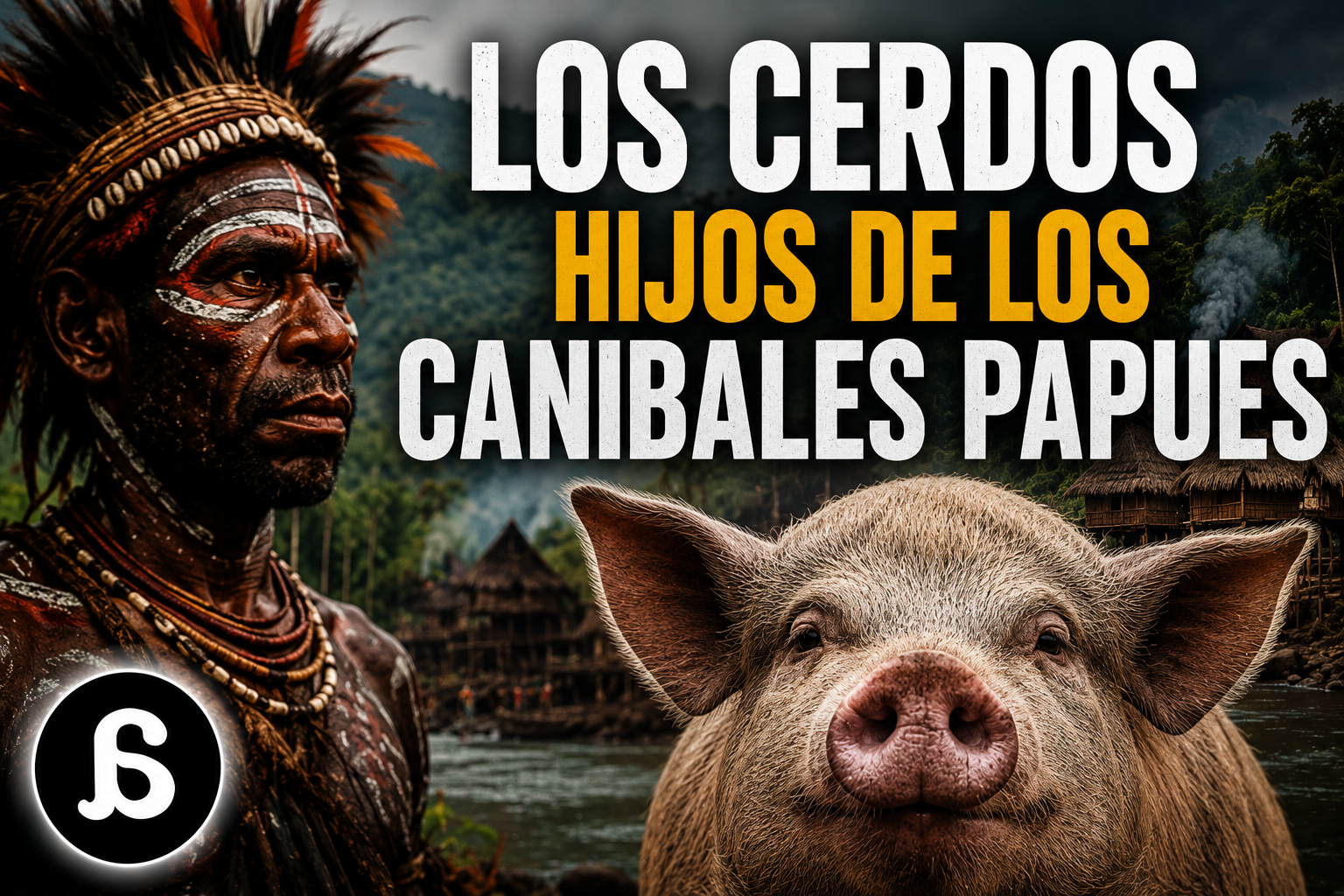 LOS CERDOS-HIJOS DE LOS CANÍBALES PAPÚES