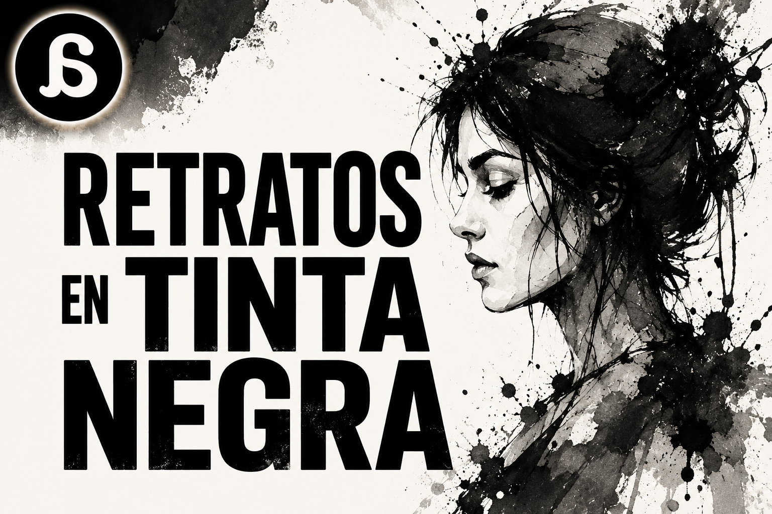Retratos en tinta negra