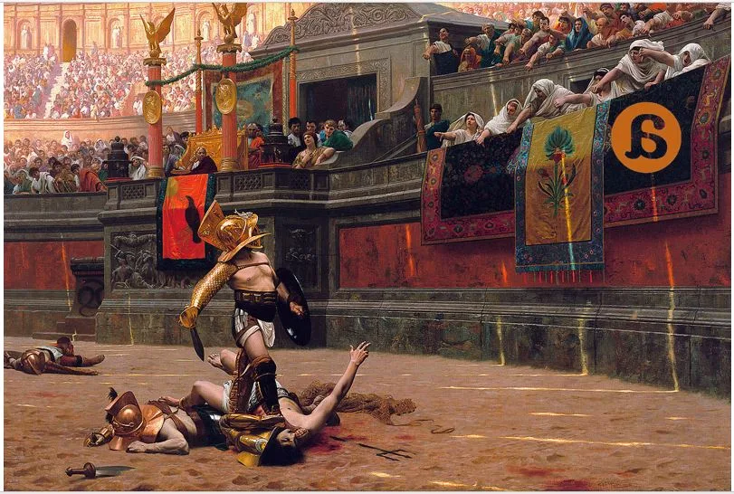 Ave Caesar, morituri te salutant  (Ave César, los que van a morir te saludan)