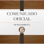 COMUNICADO OFICIAL DE TRANSPARENCIA